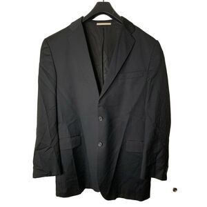 Burberry London 100% wool blazer suit jacket black men's size 44L